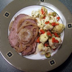 Roasted Cauliflower And Red Bell Peppers