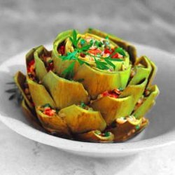 Artichokes With Bread And Tomatoe Stuffing