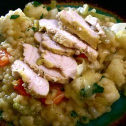 Honey Mustard Israeli Couscous  risotto 