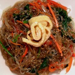 Vegetarian Japchae (korean Glass Noodles W Vegetab...