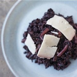 Black Rice Mushroom Risotto