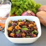 Quinoa Salad With Roasted Sweet Potatoes, Kale, Dr...