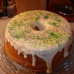 Mardi Gras Cream Cheese Pound Cake With Bourbon An...