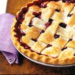 Lattice-top Blackberry Pie