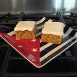 Pumpkin Bars With Cream Cheese Frosting