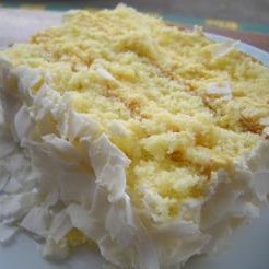 Hot Milk Sponge Cake With Coconut Topping