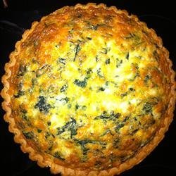 Green Chile Spinach Quiche