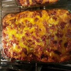 Bacon, Egg, and Cheese Strata