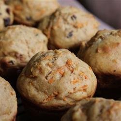 Dark Carrot Raisin Muffins