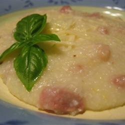 Grits With Parmesan and Prosciutto