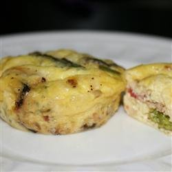 Asparagus Mushroom Bacon Crustless Quiche