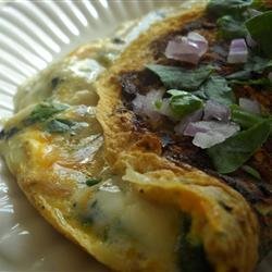 Blue Mushroom Omelet