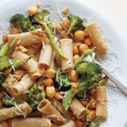 Rigatoni with Roasted Broccoli and Chickpeas