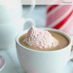 Peppermint Hot Chocolate with Whipped Cream