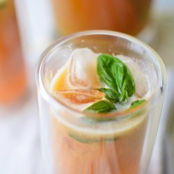 Peach Basil Iced Tea