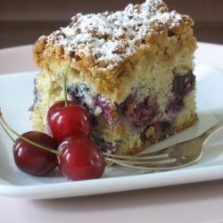 Cherry  Sourdough Coffee Cake