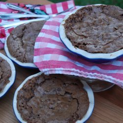 Fudge Brownie Pie With Hot Fudge Sauce