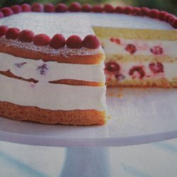 Raspberry Lemon Cream Cake