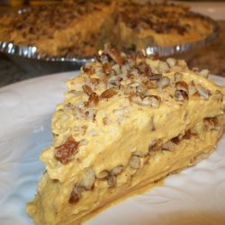 Pumpkin Pecan No-bake Cheesecake Pie