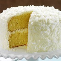 Classic Angel Flake Coconut Cake