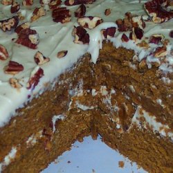 Pumpkin Cake With Cream Cheese Frosting