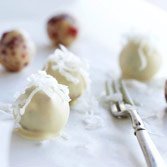 White Chocolate Cranberry Cashew Truffles