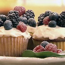 Polenta Birthday Cupcakes With Mascarpone Frosting