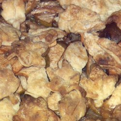 Pie Crust American-style In A Peach Pie