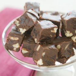 Triple Chocolate Sour Cherry Fudge