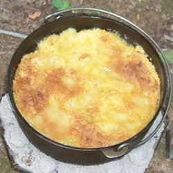 Polenta Peach Cobbler