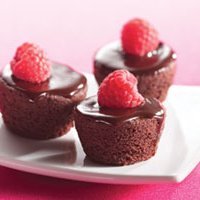 Ganache Topped Brownie Bites