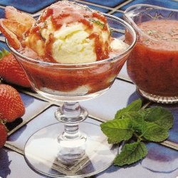 Minted Strawberry Honey Sauce