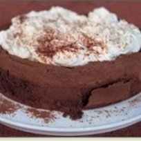 Chocolate Crater Cloud Cake