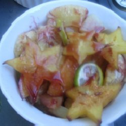 Sauteed Nectarine Key Lime Pineapple Starfruit And...