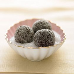 Chocolate Champagne Truffles In Sparkling Sugar