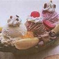 Grilled Banana Splits With Coffee Ice Cream And Mo...