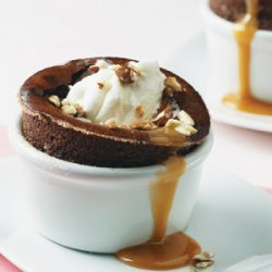 Chocolate Souffles With Kahlua  Cinnamon Topped Wi...