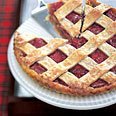 Rhubarb And White Chocolate Lattice Tart