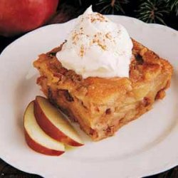 Fruit  And  Nut  Bread Pudding With Butterscotch S...