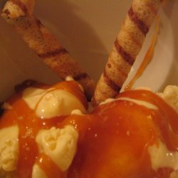 Baked Apple With Rum-caramel Sauce