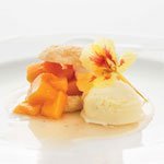 Caramel-roasted Apricots With Vanilla Ice Cream