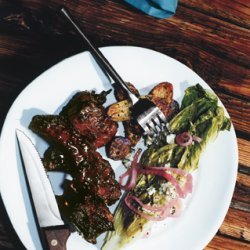 Mixed Grill with Sweet and Spicy Bourbon Sauce