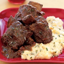 Braised Short Ribs with Chocolate and Rosemary