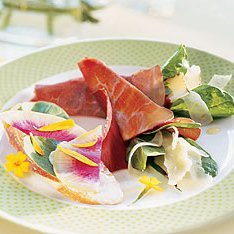 Bresaola with Arugula, Fennel, and Manchego Cheese