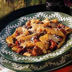 Pasta with Veal, Sausage and Porcini Ragù