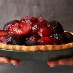 Plum and Mascarpone Pie