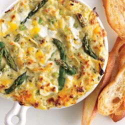 Spring Vegetable and Goat Cheese Dip