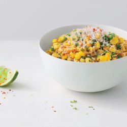 Roasted Corn with Manchego & Lime