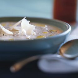 Cauliflower Soup with Pecorino Romano and Truffle Oil