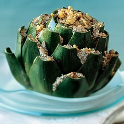 Ricotta- and Walnut-Stuffed Artichokes